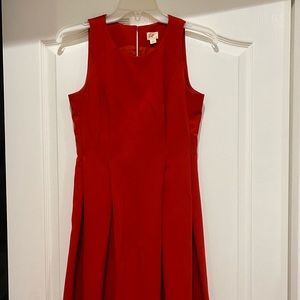 Red Ann Taylor Loft Dress